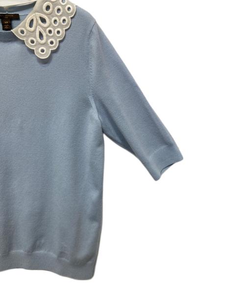 LOUIS VUITTON（ルイ ヴィトン）LOUIS VUITTON (ルイ ヴィトン) 半袖ニット ブルー サイズ:XSの古着・服飾アイテム