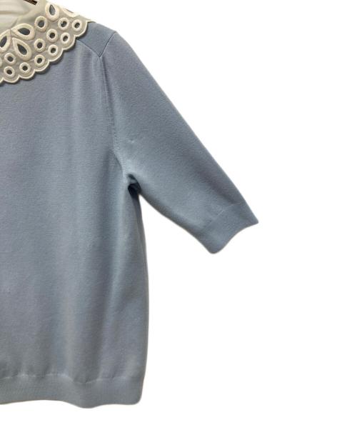 LOUIS VUITTON（ルイ ヴィトン）LOUIS VUITTON (ルイ ヴィトン) 半袖ニット ブルー サイズ:XSの古着・服飾アイテム