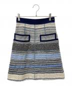 LOUIS VUITTONルイ ヴィトン）の古着「ツイードスカート」｜ブルー