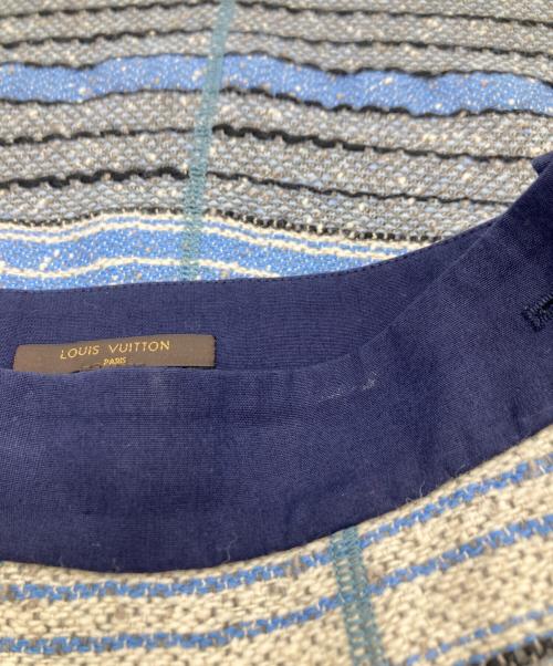 LOUIS VUITTON（ルイ ヴィトン）LOUIS VUITTON (ルイ ヴィトン) ツイードスカート ブルー サイズ:34の古着・服飾アイテム