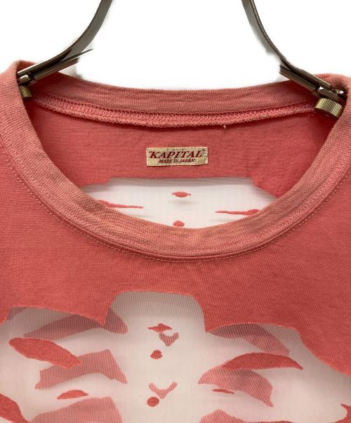 KAPITAL（キャピタル）KAPITAL (キャピタル) スケルトンTシャツ ピンク サイズ:Mの古着・服飾アイテム