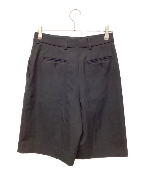 Acne studios（アクネ ストゥディオス）ACNE STUDIOS (アクネ ストゥディオス) タックハーフパンツ ブラック サイズ:36の古着・服飾アイテム