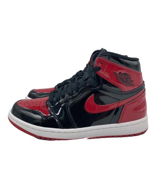 NIKE（ナイキ）NIKE (ナイキ) AIR JORDAN 1 RETRO HIGH OG BRED PATENT ブラック×レッド サイズ:26ｃｍの古着・服飾アイテム