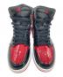 NIKE (ナイキ) AIR JORDAN 1 RETRO HIGH OG BRED PATENT ブラック×レッド サイズ:26ｃｍ：13000円
