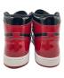 中古・古着 NIKE (ナイキ) AIR JORDAN 1 RETRO HIGH OG BRED PATENT ブラック×レッド サイズ:26ｃｍ：13000円