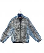 DIESELディーゼル）の古着「ナイロンジャケット」｜グレーxスカイブルー