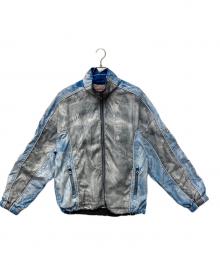 DIESEL（ディーゼル）の古着「ナイロンジャケット」｜グレーxスカイブルー