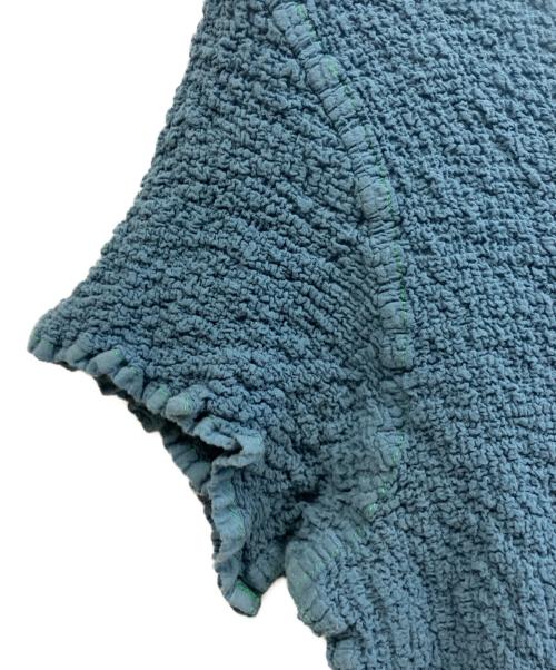 me ISSEY MIYAKE（ミーイッセイ ミヤケ）me ISSEY MIYAKE (ミーイッセイ ミヤケ) 半袖ブラウス ブルー サイズ:FREEの古着・服飾アイテム