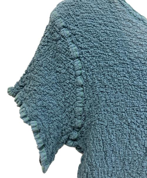 me ISSEY MIYAKE（ミーイッセイ ミヤケ）me ISSEY MIYAKE (ミーイッセイ ミヤケ) 半袖ブラウス ブルー サイズ:FREEの古着・服飾アイテム