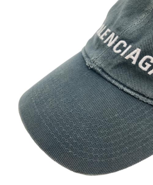BALENCIAGA（バレンシアガ）BALENCIAGA (バレンシアガ) LOGO FRONT CAP グレー サイズ:Ｌの古着・服飾アイテム