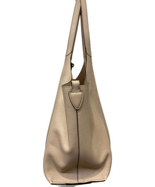 TOD'S（トッズ）TOD'S (トッズ) Tタイムレス ショッピングバッグ ピンクベージュの古着・服飾アイテム