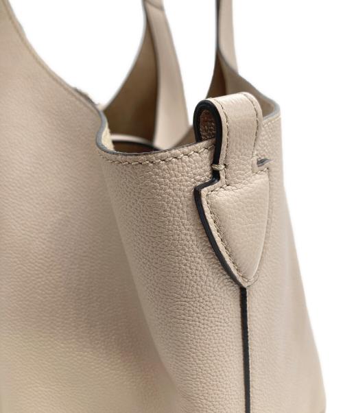 TOD'S（トッズ）TOD'S (トッズ) Tタイムレス ショッピングバッグ ピンクベージュの古着・服飾アイテム