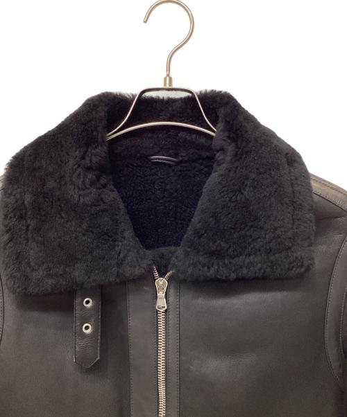 EMMETI（エンメティ）EMMETI (エンメティ) B-3ムートンジャケット ブラック サイズ:50の古着・服飾アイテム