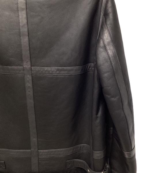 EMMETI（エンメティ）EMMETI (エンメティ) B-3ムートンジャケット ブラック サイズ:50の古着・服飾アイテム