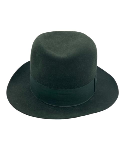 BORSALINO（ボルサリーノ）BORSALINO (ボルサリーノ) 中折れハット グリーンの古着・服飾アイテム