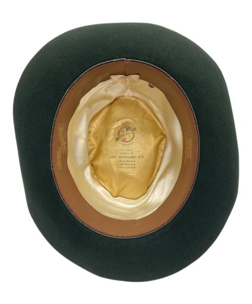 BORSALINO（ボルサリーノ）BORSALINO (ボルサリーノ) 中折れハット グリーンの古着・服飾アイテム