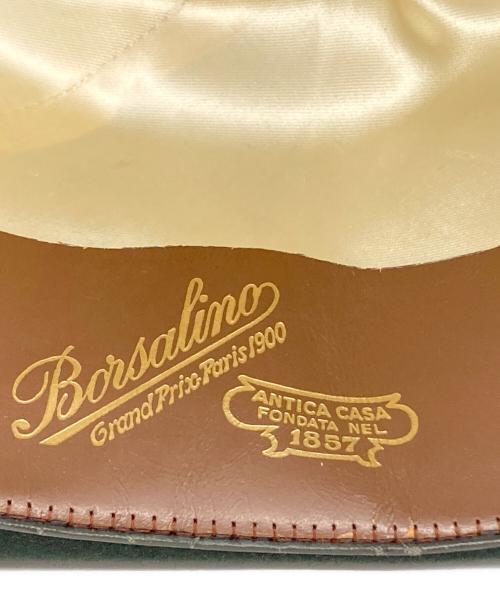BORSALINO（ボルサリーノ）BORSALINO (ボルサリーノ) 中折れハット グリーンの古着・服飾アイテム