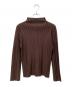 PLEATS PLEASE（プリーツプリーズ）の古着「ハイネックカットソー」｜ブラウン