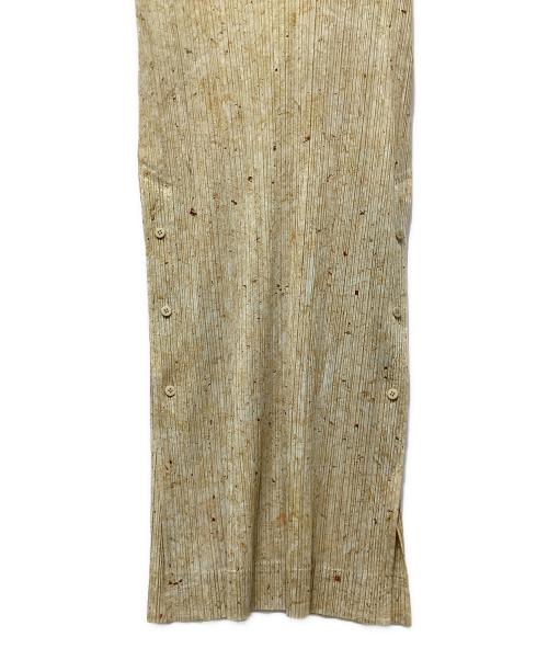 PLEATS PLEASE（プリーツプリーズ）PLEATS PLEASE (プリーツプリーズ) ノースリーブカットソー ベージュ サイズ:3の古着・服飾アイテム