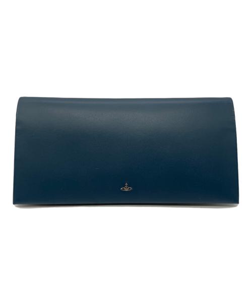 Vivienne Westwood（ヴィヴィアンウエストウッド）Vivienne Westwood (ヴィヴィアンウエストウッド) 2つ折り長財布 ブルーの古着・服飾アイテム