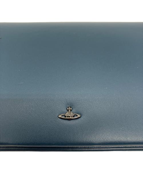 Vivienne Westwood（ヴィヴィアンウエストウッド）Vivienne Westwood (ヴィヴィアンウエストウッド) 2つ折り長財布 ブルーの古着・服飾アイテム