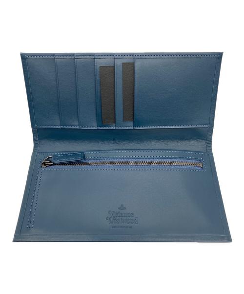 Vivienne Westwood（ヴィヴィアンウエストウッド）Vivienne Westwood (ヴィヴィアンウエストウッド) 2つ折り長財布 ブルーの古着・服飾アイテム