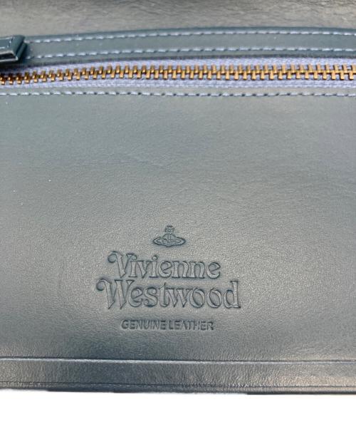 Vivienne Westwood（ヴィヴィアンウエストウッド）Vivienne Westwood (ヴィヴィアンウエストウッド) 2つ折り長財布 ブルーの古着・服飾アイテム