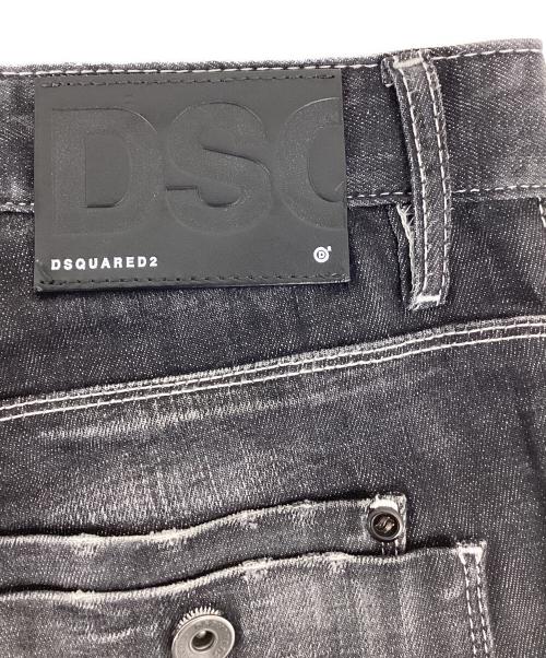 DSQUARED2（ディースクエアード）DSQUARED2 (ディースクエアード) ボタンフライデニムパンツ ブラック サイズ:SIZE 48の古着・服飾アイテム