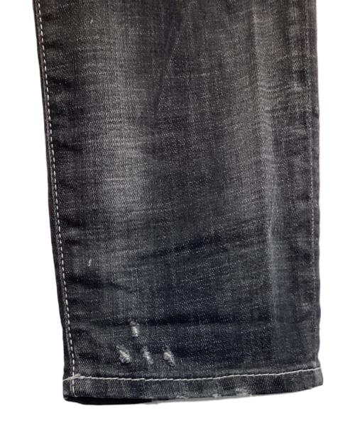 DSQUARED2（ディースクエアード）DSQUARED2 (ディースクエアード) ボタンフライデニムパンツ ブラック サイズ:SIZE 48の古着・服飾アイテム
