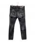 DSQUARED2 (ディースクエアード) ボタンフライデニムパンツ ブラック サイズ:SIZE 48：20000円