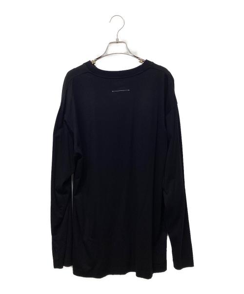 MM6 Maison Margiela（エムエムシックスメゾンマルジェラ）MM6 Maison Margiela (エムエムシックスメゾンマルジェラ) 長袖Tシャツ ブラック サイズ:Sの古着・服飾アイテム