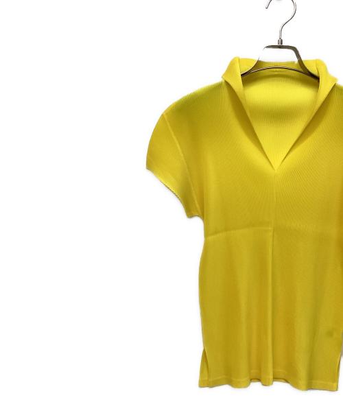 PLEATS PLEASE（プリーツプリーズ）PLEATS PLEASE (プリーツプリーズ) 半袖カットソー イエロー サイズ:3の古着・服飾アイテム
