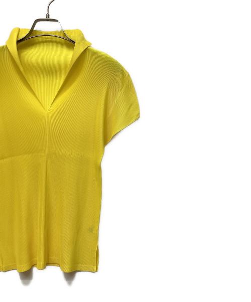 PLEATS PLEASE（プリーツプリーズ）PLEATS PLEASE (プリーツプリーズ) 半袖カットソー イエロー サイズ:3の古着・服飾アイテム