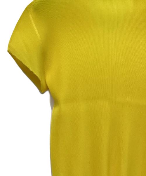 PLEATS PLEASE（プリーツプリーズ）PLEATS PLEASE (プリーツプリーズ) 半袖カットソー イエロー サイズ:3の古着・服飾アイテム