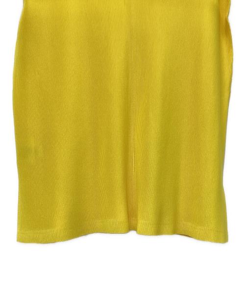 PLEATS PLEASE（プリーツプリーズ）PLEATS PLEASE (プリーツプリーズ) 半袖カットソー イエロー サイズ:3の古着・服飾アイテム