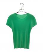 PLEATS PLEASEプリーツプリーズ）の古着「半袖カットソー」｜グリーン