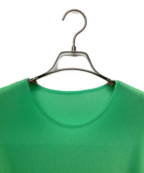 PLEATS PLEASE（プリーツプリーズ）PLEATS PLEASE (プリーツプリーズ) 半袖カットソー グリーン サイズ:3の古着・服飾アイテム