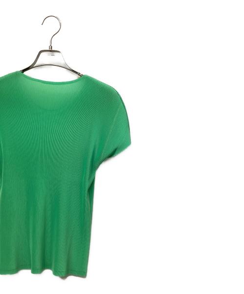 PLEATS PLEASE（プリーツプリーズ）PLEATS PLEASE (プリーツプリーズ) 半袖カットソー グリーン サイズ:3の古着・服飾アイテム