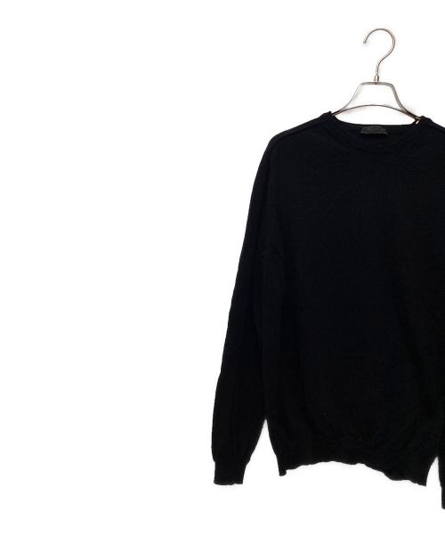 PRADA（プラダ）PRADA (プラダ) 薄手ニット ブラック サイズ:52の古着・服飾アイテム