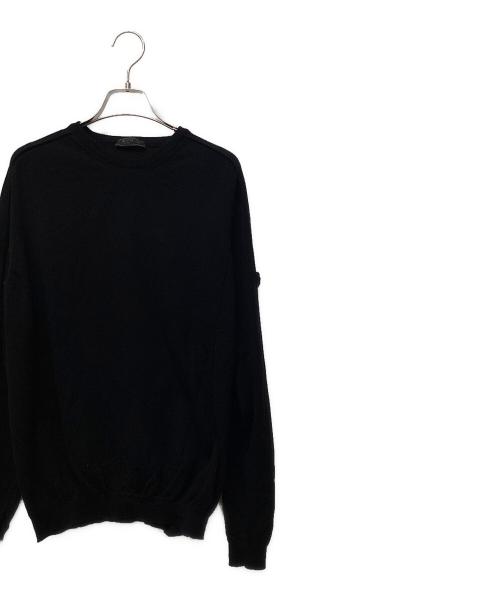 PRADA（プラダ）PRADA (プラダ) 薄手ニット ブラック サイズ:52の古着・服飾アイテム