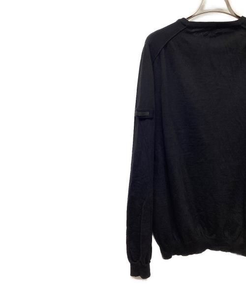 PRADA（プラダ）PRADA (プラダ) 薄手ニット ブラック サイズ:52の古着・服飾アイテム