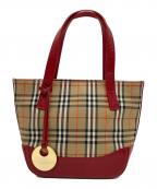 BURBERRYバーバリー）の古着「ハンドバッグ」｜レッド
