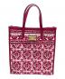 DOLCE & GABBANA（ドルチェ＆ガッバーナ）の古着「ロゴプレート トートバッグ」｜ショッキングピンク
