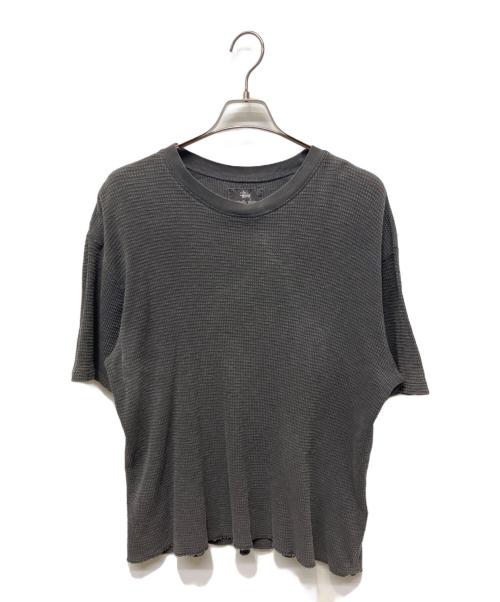 stussy（ステューシー）stussy (ステューシー) PIGMENT DYED SS THERMAL グレー サイズ:Mの古着・服飾アイテム