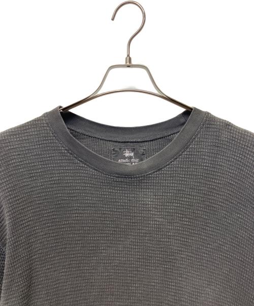 stussy（ステューシー）stussy (ステューシー) PIGMENT DYED SS THERMAL グレー サイズ:Mの古着・服飾アイテム