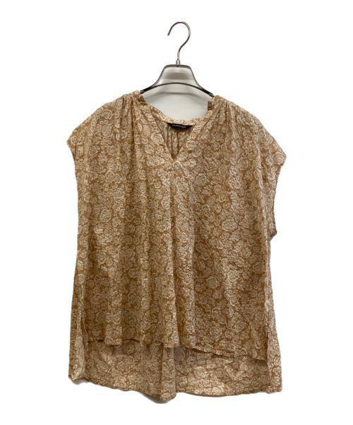 ourhome（アワホーム）ourhome (アワホーム) ノースリーブブラウス ブラウン サイズ:FREEの古着・服飾アイテム