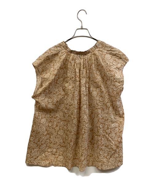 ourhome（アワホーム）ourhome (アワホーム) ノースリーブブラウス ブラウン サイズ:FREEの古着・服飾アイテム