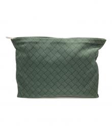 BOTTEGA VENETA（ボッテガベネタ）の古着「クラッチバッグ」｜グリーン