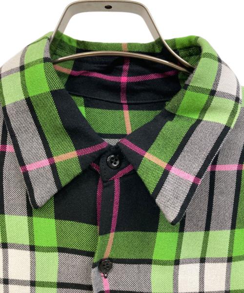 LAD MUSICIAN（ラッドミュージシャン）LAD MUSICIAN (ラッドミュージシャン) チェックシャツ グリーン×ピンク サイズ:Lの古着・服飾アイテム