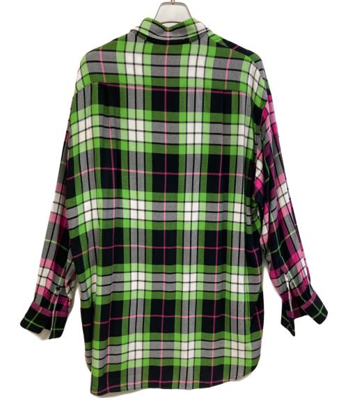 LAD MUSICIAN（ラッドミュージシャン）LAD MUSICIAN (ラッドミュージシャン) チェックシャツ グリーン×ピンク サイズ:Lの古着・服飾アイテム